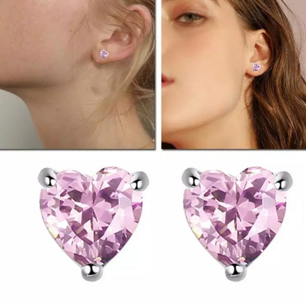 🎀14k White Gold Pink Sapphire